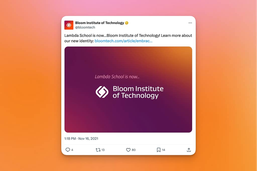 lambda school rebrands to bloomberg institute of technology
