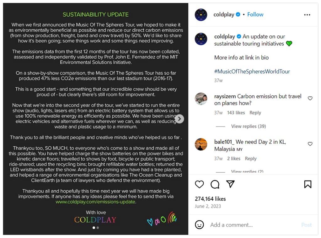 social media transparency example - 3